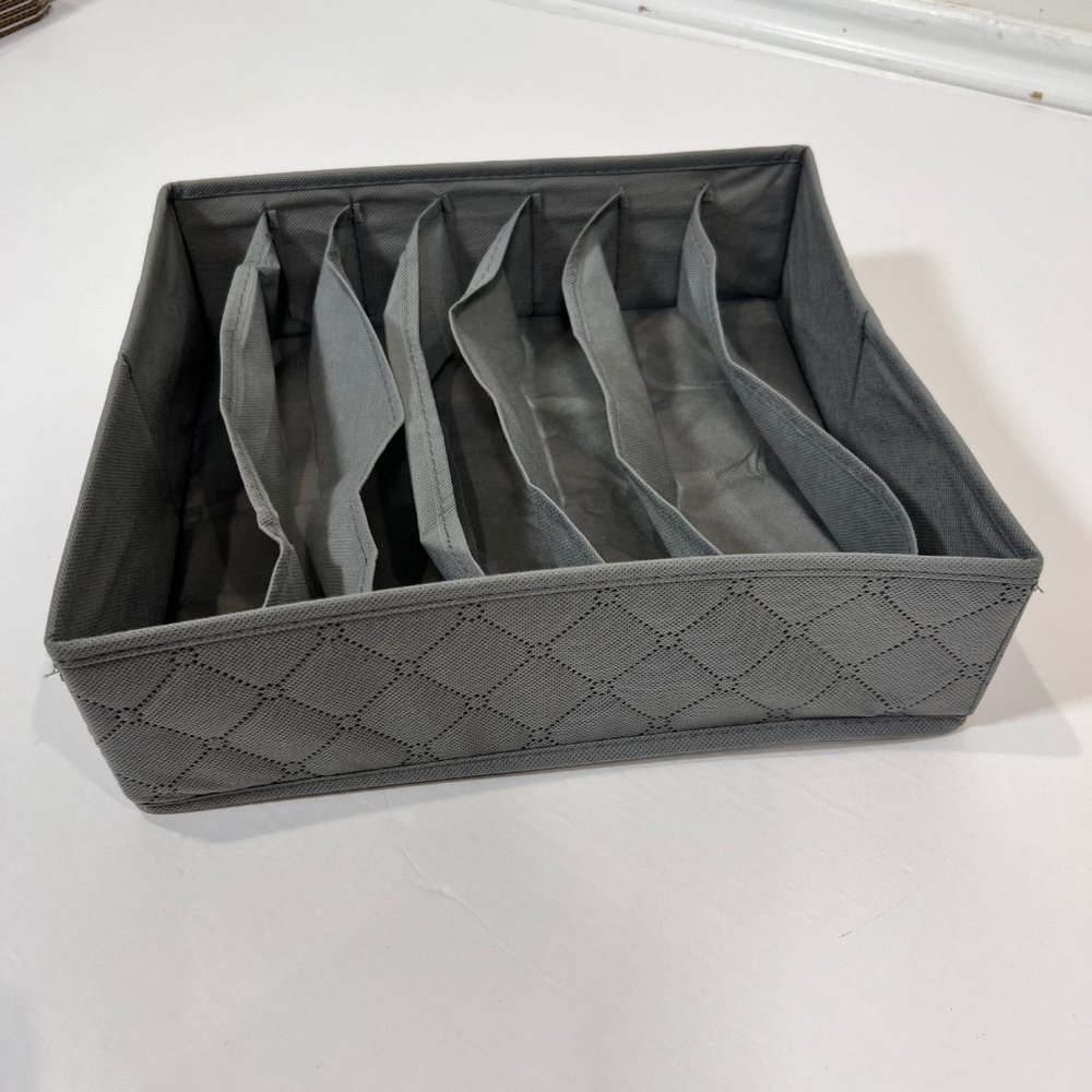 Sorbus Gray Collapsible 7 Bra Drawer Storage - Picture 5 of 6